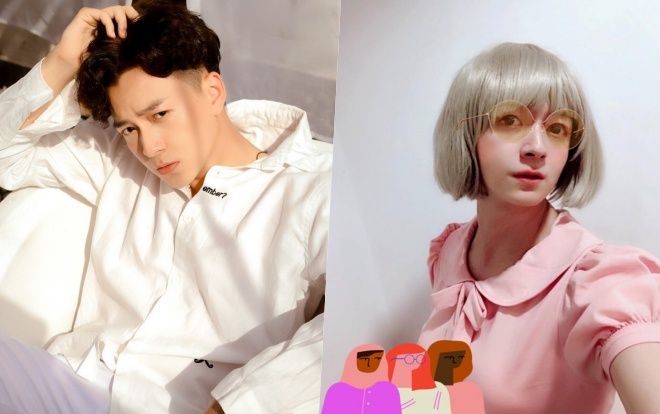 Ngô Kiến Huy 'make-up sương sương' diện đầm hồng vô cùng 'điệu đà' để đòi quà ngày 8/3