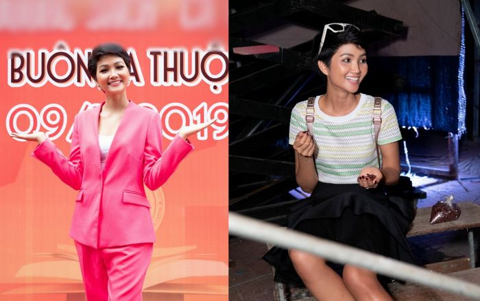 Dù vest quyền lực hay áo phông xì-teen, H'Hen Niê vẫn làm fan đổ rạp