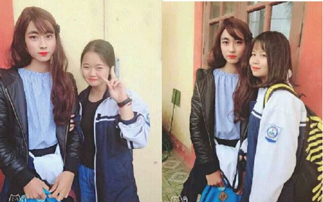 Chàng trai ‘xinh xắn, e thẹn’ khi giả gái nhưng khuôn mặt ngoài đời thật mới khiến dân mạng trầm trồ