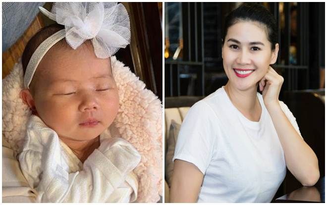 Thân Thúy Hà lần đầu tiên khoe ảnh con gái cận mặt