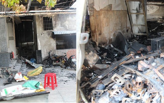 Hiện trường tan hoang sau vụ cháy kiot khiến 3 người trong gia đình thiệt mạng ở Bà Rịa - Vũng Tàu