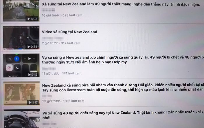 Video vụ xả súng kinh hoàng tại New Zealand đang được nhiều người dùng Việt Nam đăng tải tràn lan trên Facebook