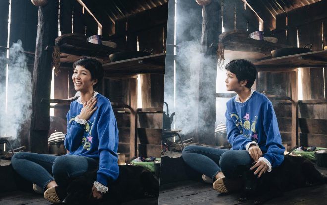 H’Hen Niê khoe ảnh đang ngồi bên bếp lửa, Đen Vâu bình luận đầy vui vẻ