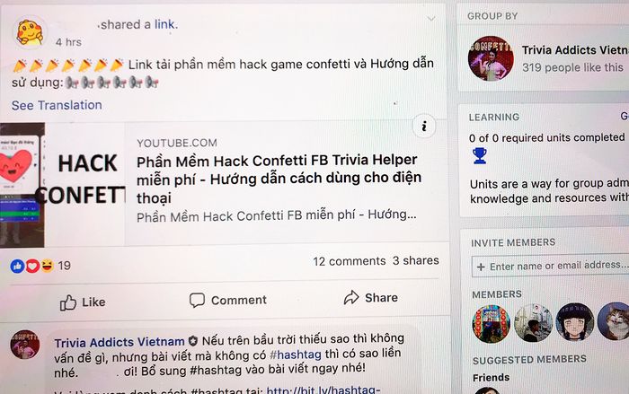 Người chơi Confetti Việt Nam truyền tay nhau ứng dụng hack câu trả lời: Khi trò chơi biến tướng sang gian lận!