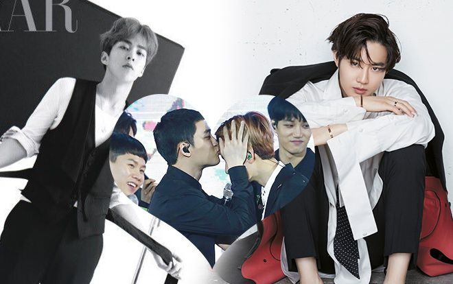Xiumin và Suho xuất hiện trên Harper Bazaar cùng Grazia Hàn Quốc - Baekhyun và D.O tái hiện nụ hôn trán