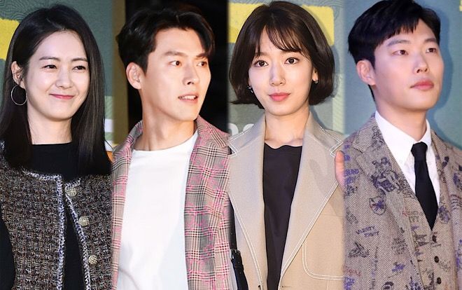 Hyun Bin lộ diện sau tin đồn hẹn hò, cùng Park Shin Hye tham dự công chiếu phim VIP của Ryu Jun Yeol
