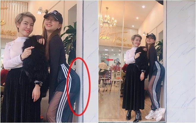 Khổ như bạn gái Quang Hải: Chỉnh vòng 3 quá đà làm cong cả tường phía sau liền bị dân mạng lôi ra chỉ trích