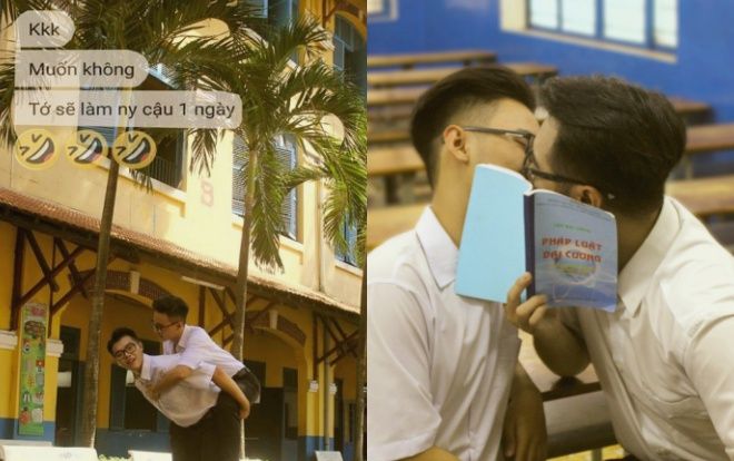 'Người yêu 1 ngày vui không? Nếu vui thì làm người yêu cả đời tớ nhé' - Lời tỏ tình ngọt ngào của hai chàng trai đồng tính