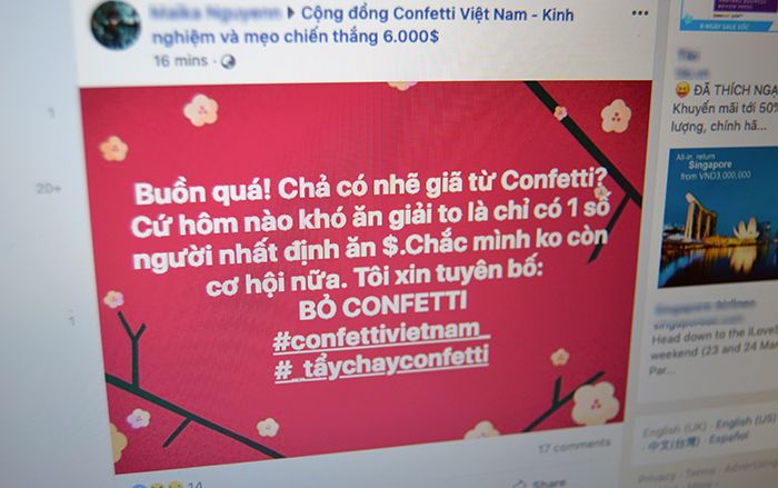 Người chơi rủ nhau tẩy chay Confetti Vietnam vì nghi ngờ gian lận: Một vài người chơi hôm nào cũng thắng!