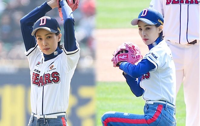 Nổi da gà với biểu cảm 'ngầu lòi' của ác nữ 'SKY Castle' - Kim Seo Hyung tại sân bóng chày