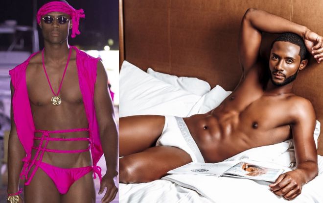 Nam vương cao 1m93 diện đồ bơi thắt nơ hồng trình diễn nóng bỏng fan giật mình