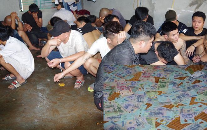 Phá sới bạc khủng ngoài bờ đê, nhiều đối tượng nháo nhào nhảy xuống sông