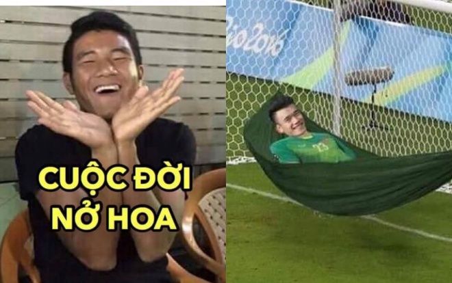 Đức Chinh 'nở hoa', Bùi Tiến Dũng mắc võng nằm ngủ giữa khung thành vì không được chụp bóng