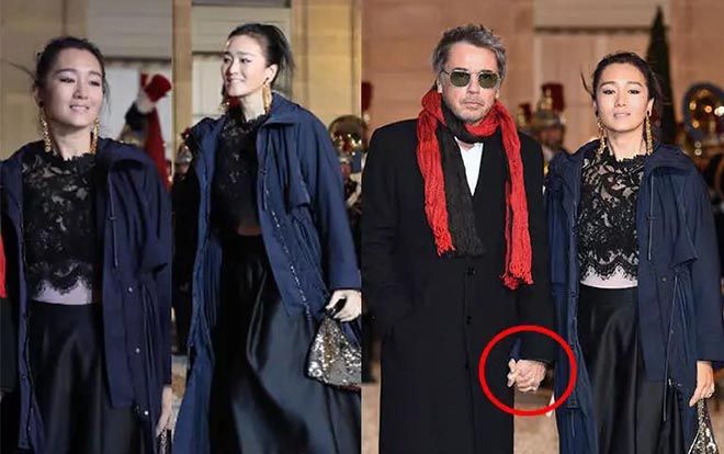 Củng Lợi nắm tay bạn trai 70 tuổi tham gia bữa tiệc do chính phủ Pháp tổ chức