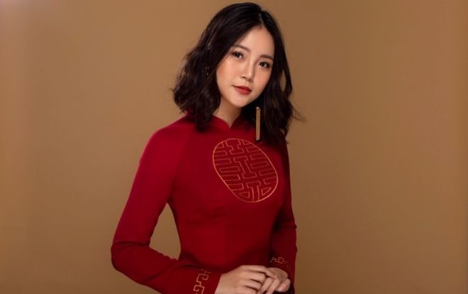 Bất ngờ vì nhan sắc đẹp thần sầu của nữ sinh trình diễn áo dài xuất sắc nhất cuộc thi Ngôi sao Việt Đức 2019