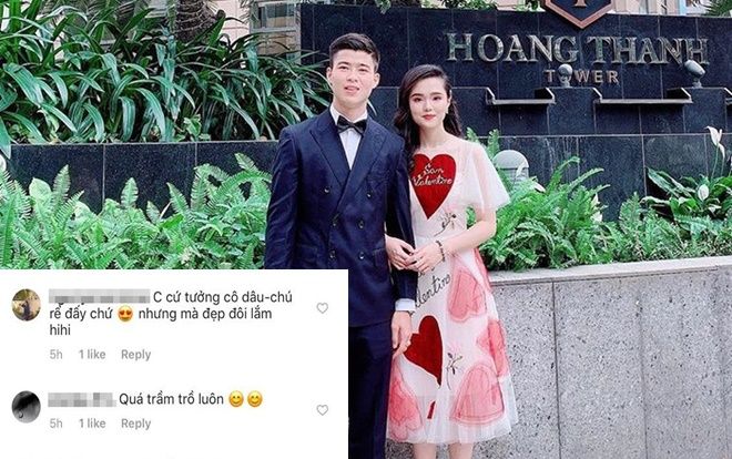 Duy Mạnh và Quỳnh Anh đăng ảnh xúng xính đi ăn cưới khiến cư dân mạng trầm trồ, cứ ngỡ cô dâu chú rể