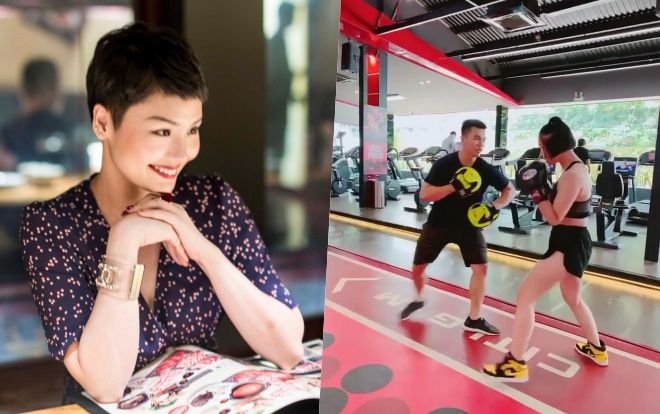 Miu Lê đánh boxing 'cực gắt' khiến HLV phải 'nín thở' trước từng cú đấm!