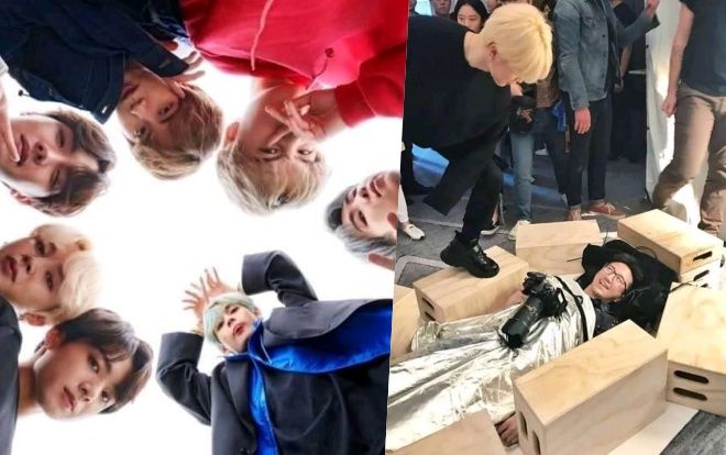 Hậu trường chụp ảnh 'lầy lội' của BTS: Thách ARMY nào không cười mới lạ!