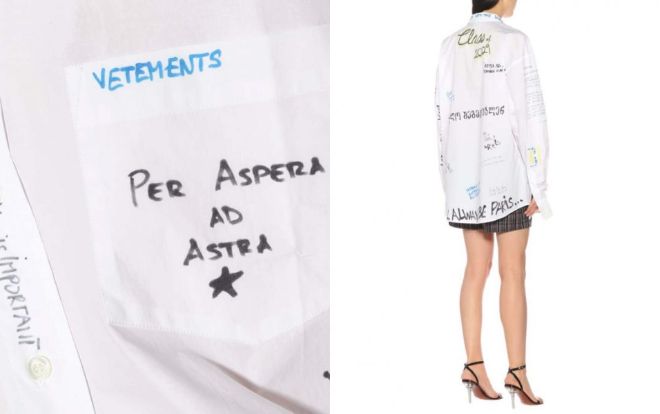 Hú hồn vì chiếc sơ trắng mi tô vẽ nguệch ngoạc như áo của 'học sinh cá biệt' giá tận 24 triệu đồng