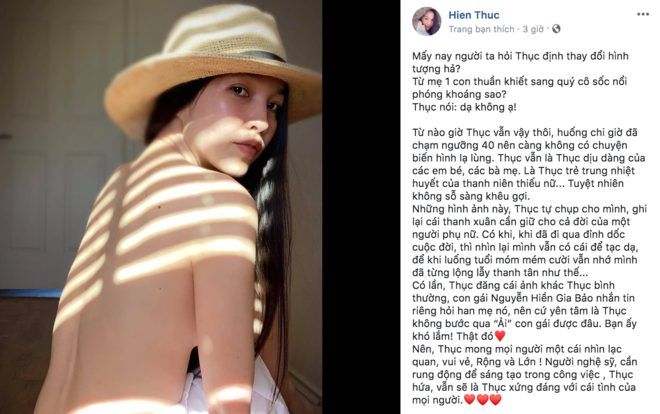 Hiền Thục đáp trả bình luận ác ý: 'Để khi tuổi móm mém cười vẫn nhớ mình đã từng lộng lẫy thanh tân như thế!'