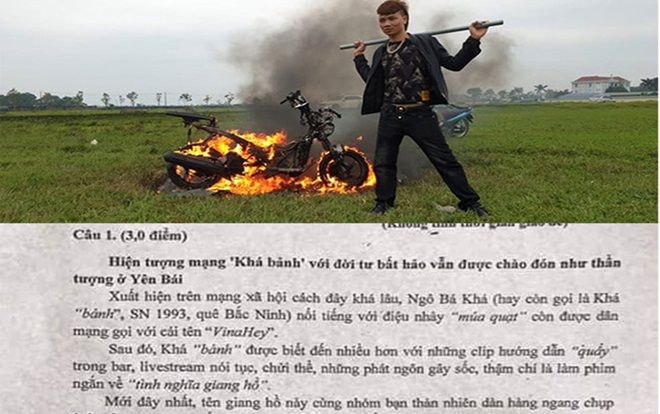 Tranh cãi hiện tượng Khá Bảnh được đưa vào đề thi học sinh giỏi văn