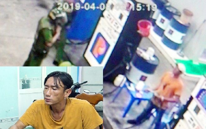 'Ngáo đá', thanh niên dùng dao đe dọa nhân viên, cầm bật lửa đòi đốt cây xăng