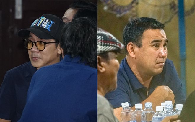 NSƯT Thành Lộc, Quyền Linh đến 'tiễn đưa' Anh Vũ giữa dòng người vẫn đông đến 'ngộp thở'