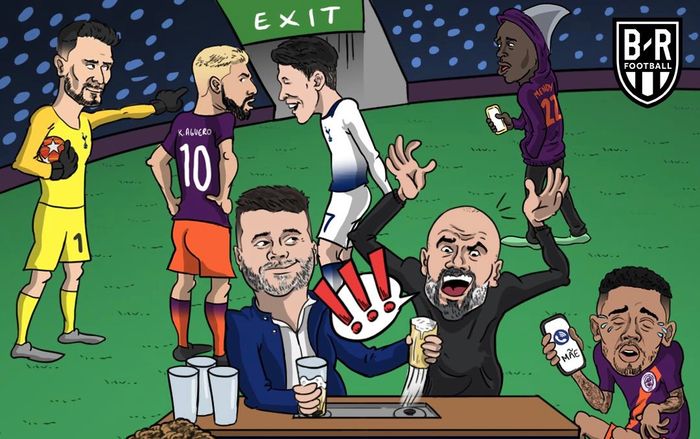 Cư dân mạng chế ảnh HLV Pep Guardiola chê Champions League