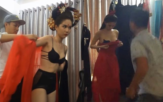 Thản nhiên thay đồ trước mặt nam giới, Hương Giang- Ngọc Trinh bao lần khiến fan tròn mắt