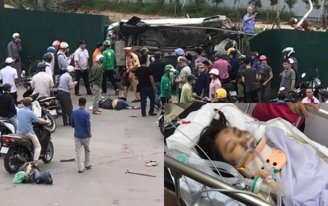 Thiếu nữ bị xe Mercedes tông dưới chân cầu vượt Mai Dịch chuyển viện trong tình trạng hôn mê sâu