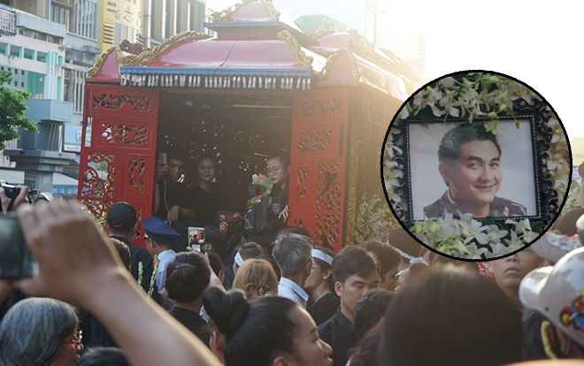 Lễ tang Anh Vũ: Hàng nghìn người hâm mộ đến tiễn biệt, phủ kín đường di quan từ sáng sớm