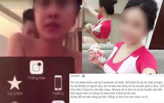 Xuất hiện status được cho là của hot girl trong clip 'nóng' dài 4 phút đang gây xôn xao mạng xã hội