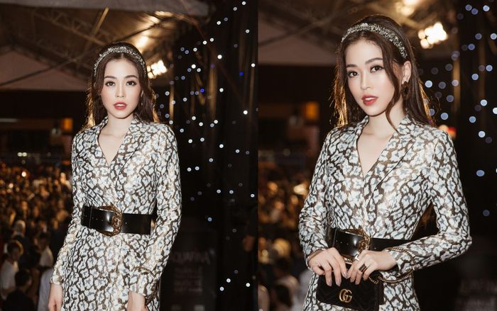 Vắng 'cậu' Bình An, 'mợ' Phương Nga dữ dội cá tính với váy da beo