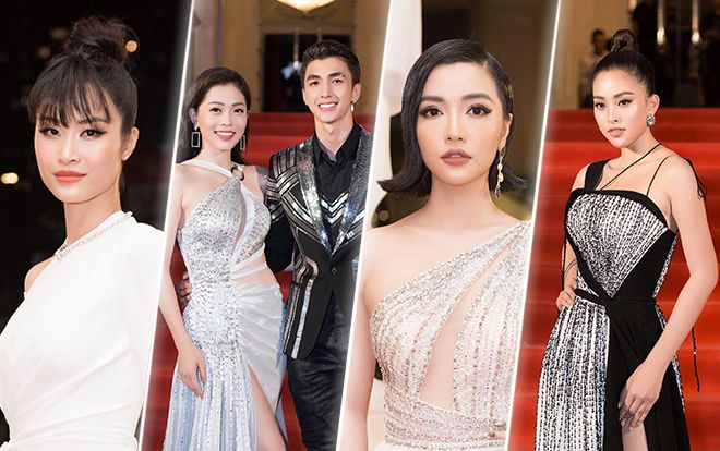 Bình An - Phương Nga sánh đôi, Đông Nhi - Bích Phương - Tiểu Vy đẹp hút hồn tại thảm đỏ Cống hiến 2019