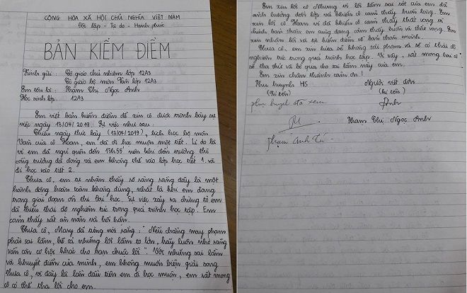 'Cười bể bụng' với bản kiểm điểm 'sặc mùi' văn chương của nữ sinh lớp 12
