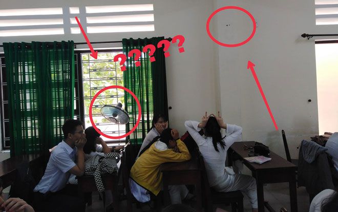 Ti tỉ cách tránh nóng bá đạo của học sinh: Đầu tư quạt mini hay gỡ hẳn quạt trên tường xuống 'thổi' cho mát