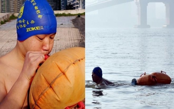 11 năm bơi qua sông để đi làm mỗi ngày, người đàn ông khiến dân tình thán phục hết mức