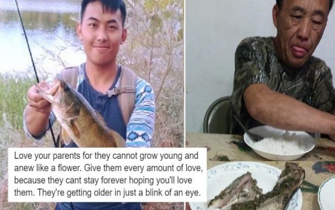 Bữa cơm cá nướng và tình yêu không cần lời nói của cha dành cho con trai gây xúc động mạnh