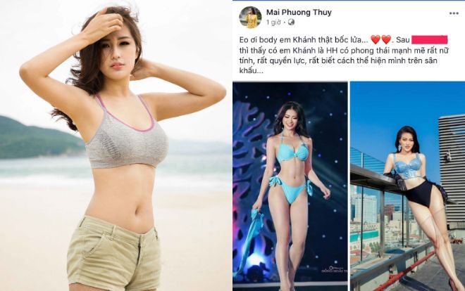 Sau H'Hen Niê, Mai Phương Thúy khen ngợi hết lời body của Phương Khánh nhưng vẫn xếp sau…