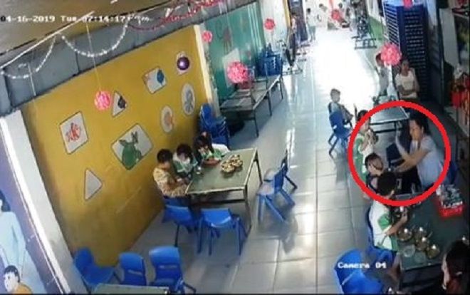 Lời biện minh khó chấp nhận của cô giáo đánh liên tiếp vào đầu trẻ ở Long An: Dùng tay đập lên đầu để chống ói
