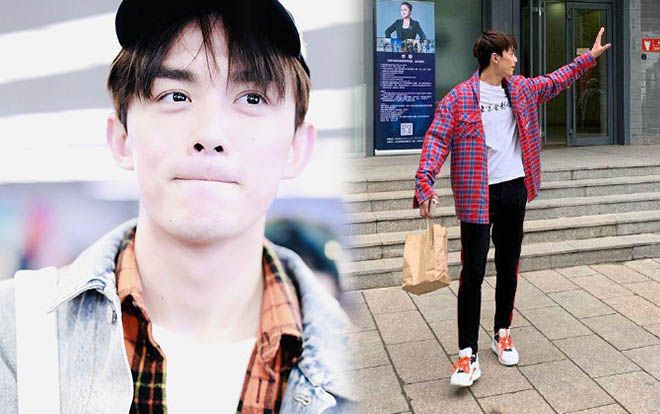 Xuất hiện ở Học viện Điện ảnh Bắc Kinh, Ngô Lỗi vui vẻ vẫy tay chào hỏi người hâm mộ