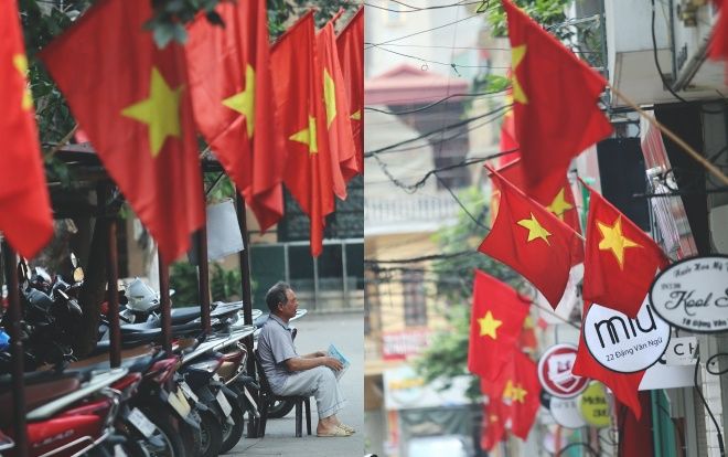 Phố phường Thủ đô Hà Nội và TP.HCM rực rỡ cờ hoa trong ngày đại lễ 30/4