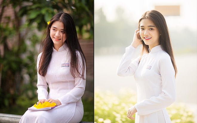 Nữ sinh Bình Dương diện áo dài xinh ngất ngây, khiến nhiều người phải khẳng định lần nữa: Con gái Việt là đẹp nhất!