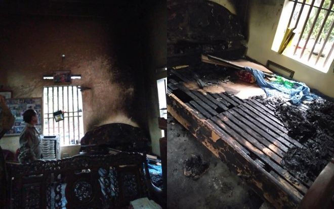 Đã bắt được cô con gái tẩm xăng thiêu sống mẹ trong đêm do mâu thuẫn