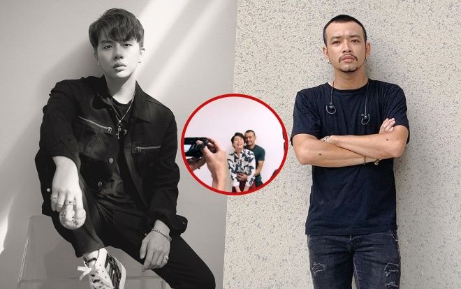 Duy Khánh bất ngờ bị Hoàng Phi tấn công 'ôm eo tới tấp' trong buổi chụp hình