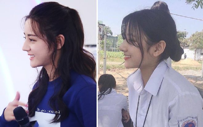Nữ sinh có góc nghiêng giống Địch Lệ Nhiệt Ba gây sốt mạng xã hội
