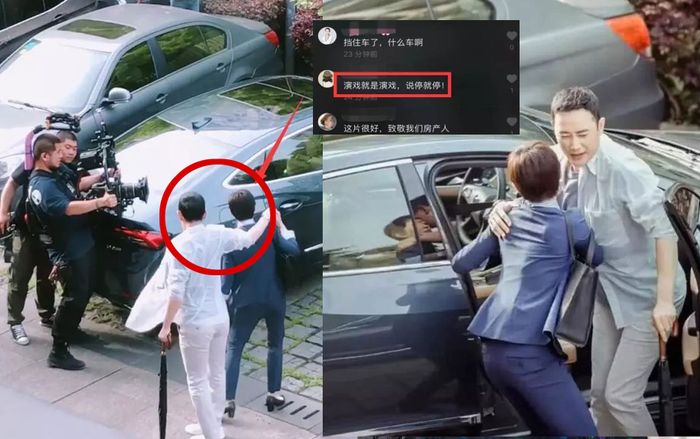 Tôn Lệ gây chú ý vì 'hất' tay La Tấn khi đạo diễn hô kết thúc trong một cảnh quay của phim mới 'Nữ nhân bán nhà'