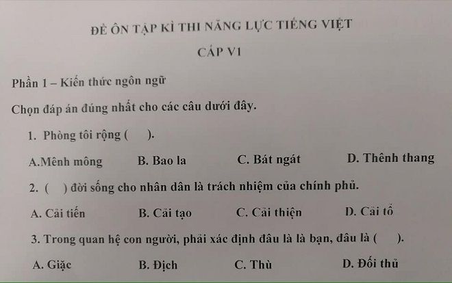 Xuất hiện đề thi tiếng Việt dành cho người Nhật siêu khó, xem xong ai cũng nghi hoặc 'hình như mình không phải người Việt'