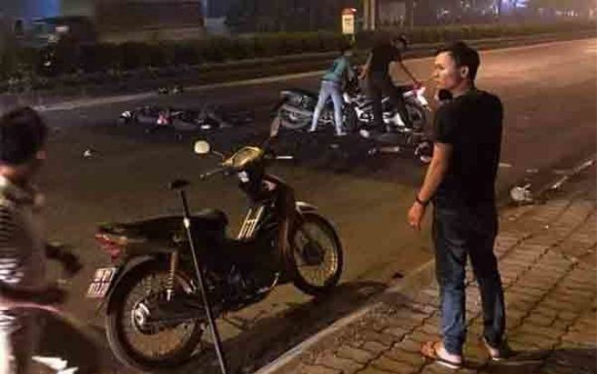 Đại úy cảnh sát cơ động bị xe máy chở 3 thanh niên không đội mũ bảo hiểm tông tử vong khi làm nhiệm vụ