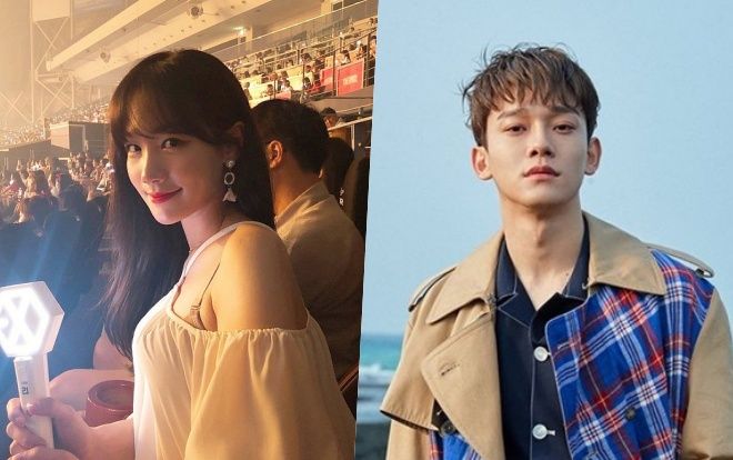 Thì ra 'nam thần' Chen (EXO) lại có một cô em họ 'xinh như hoa' vừa 'nối gót' mình vào đường đua Kpop